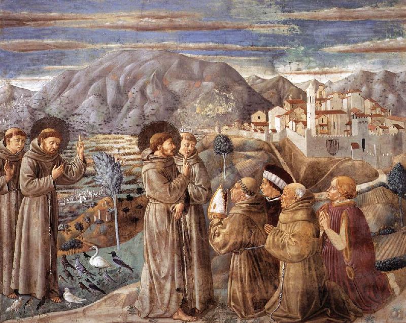 GOZZOLI, Benozzo Scenes from the Life of St Francis (Scene 7, south wall) dfg Germany oil painting art